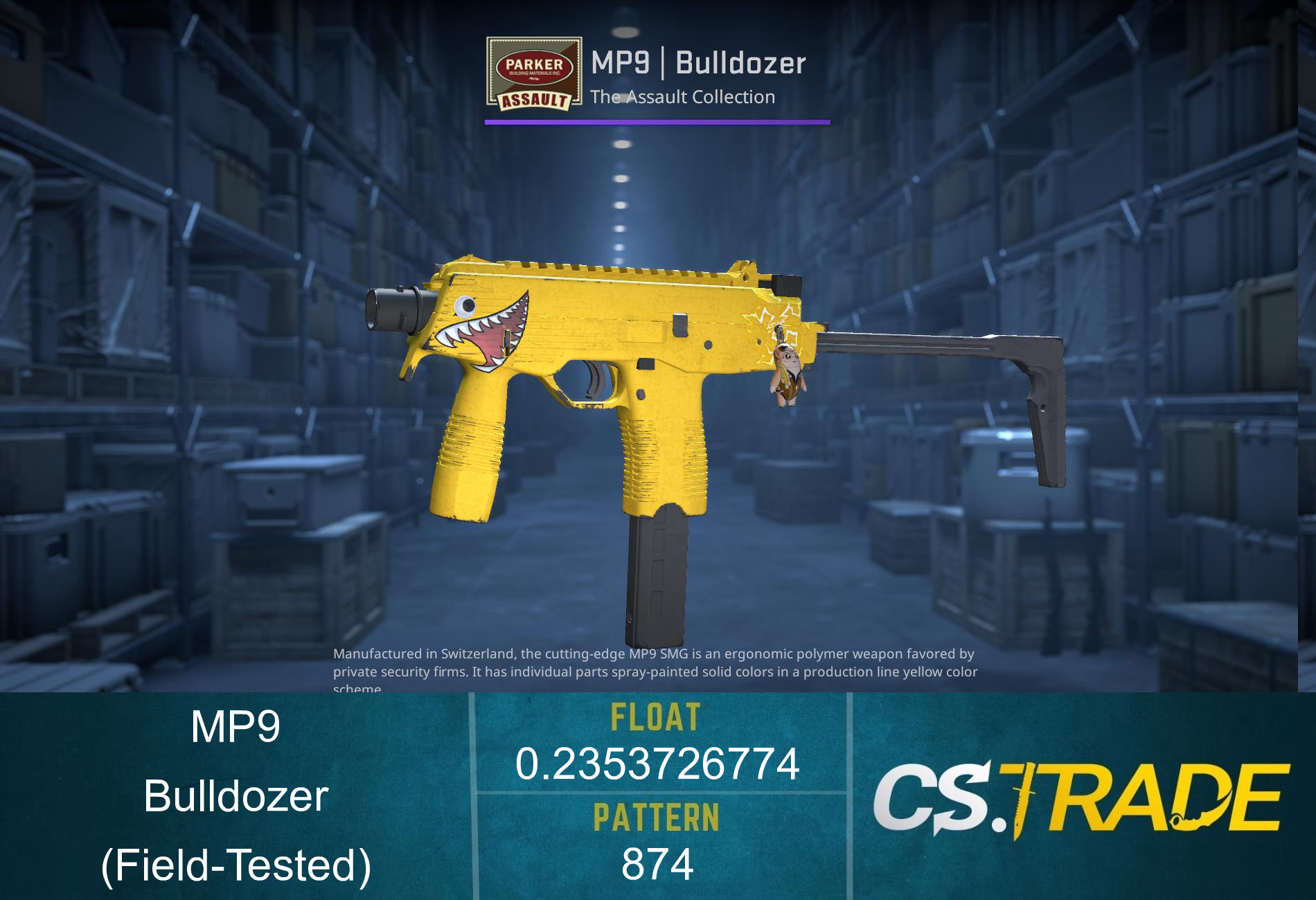 MP9 | Bulldozer (Field-Tested) Screenshot