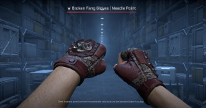 ★ Broken Fang Gloves | Needle Point (Battle-Scarred) Screenshot