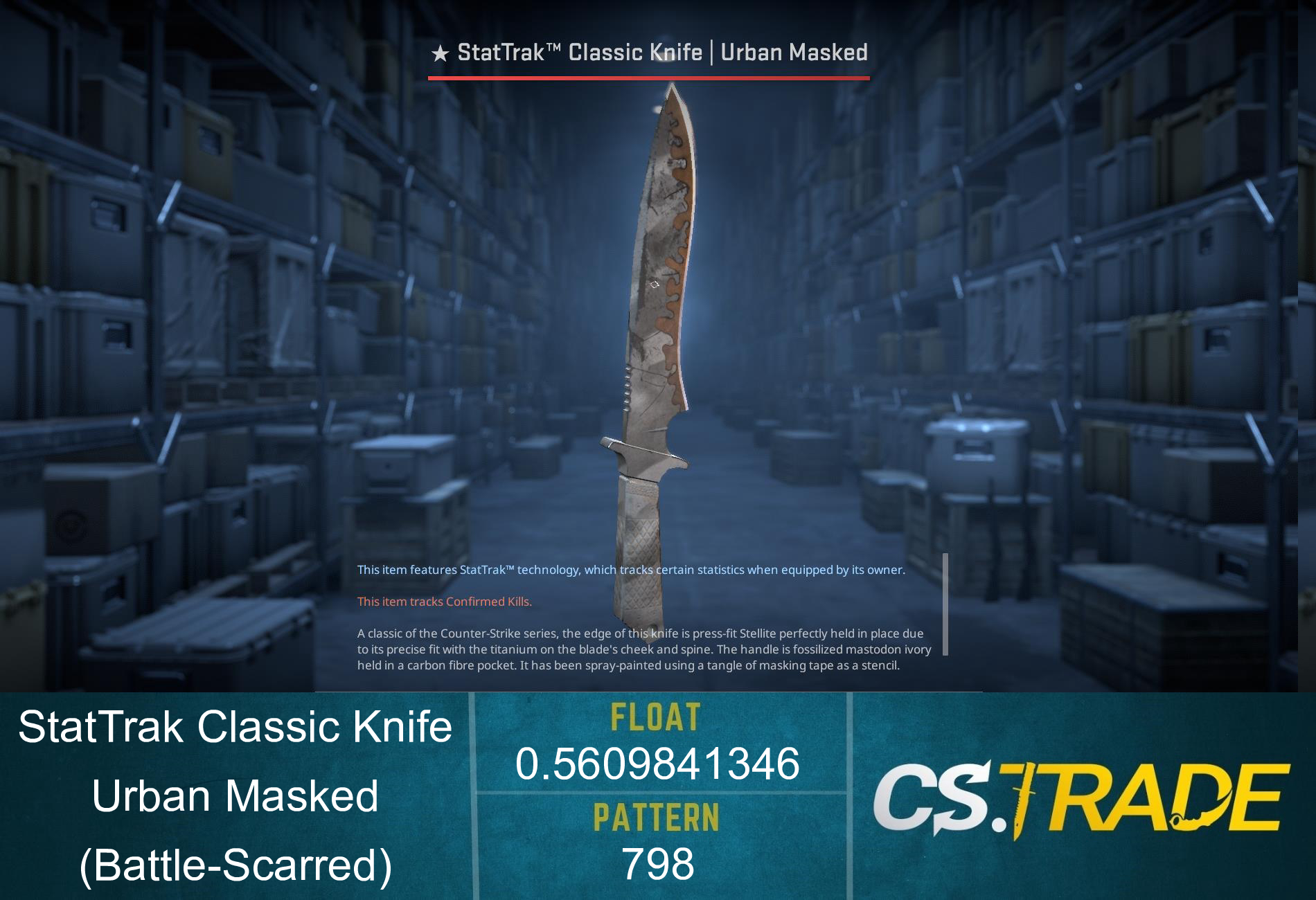 ★ Classic Knife | Urban Masked (Factory New) Screenshot