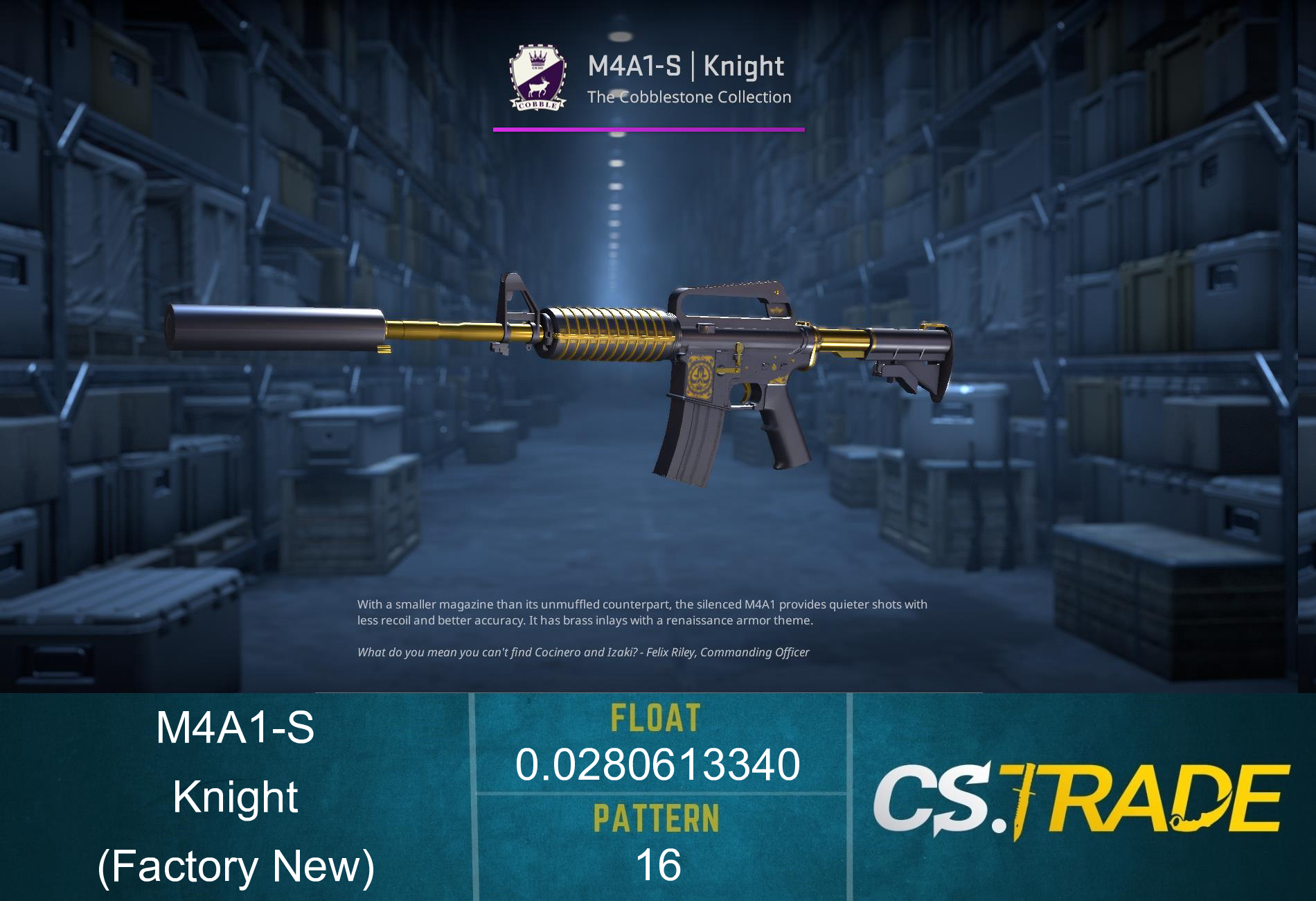 M4A1-S | Knight (Factory New) Screenshot