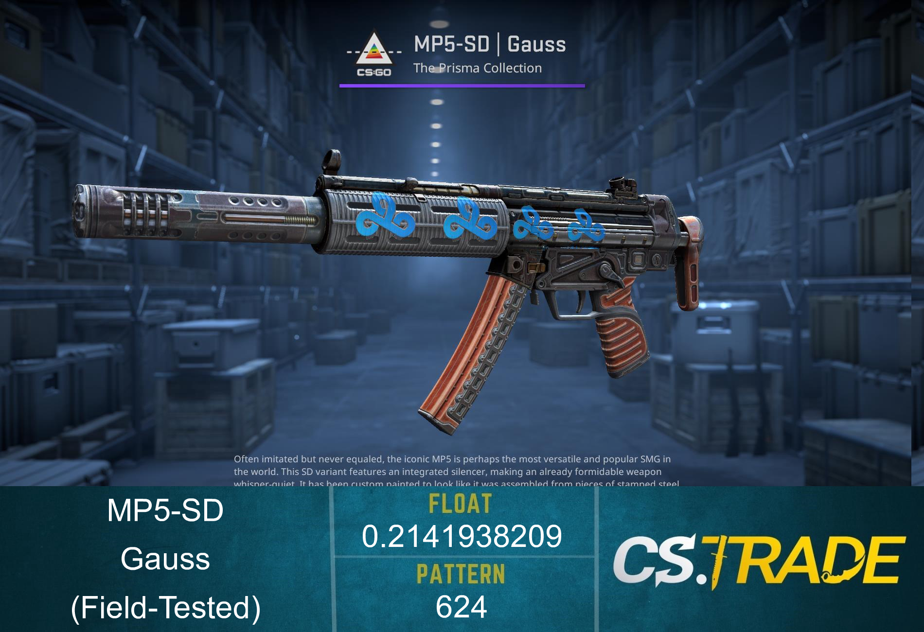 MP5-SD | Gauss (Field-Tested) Screenshot