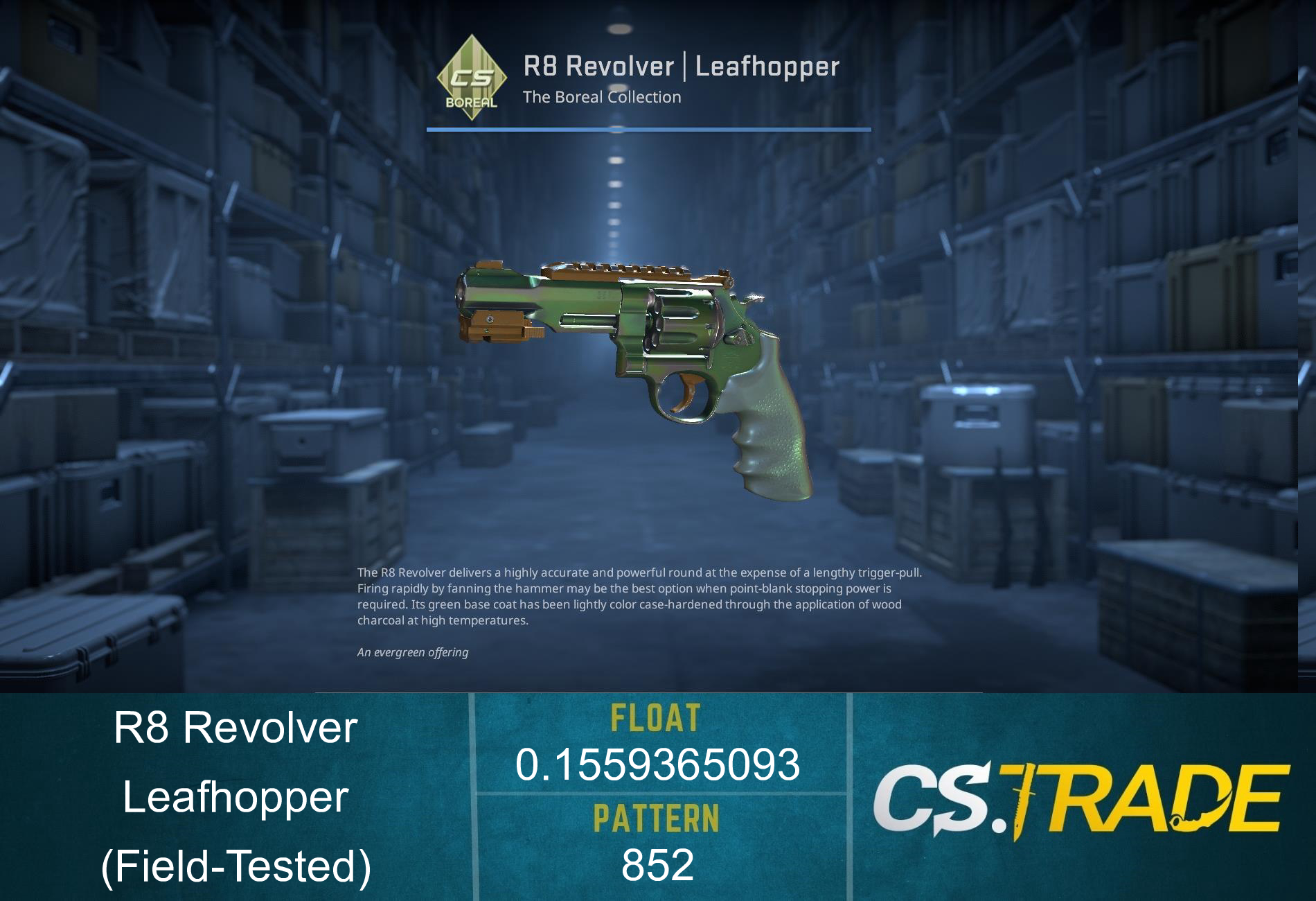 R8 Revolver | Leafhopper (Factory New) Screenshot