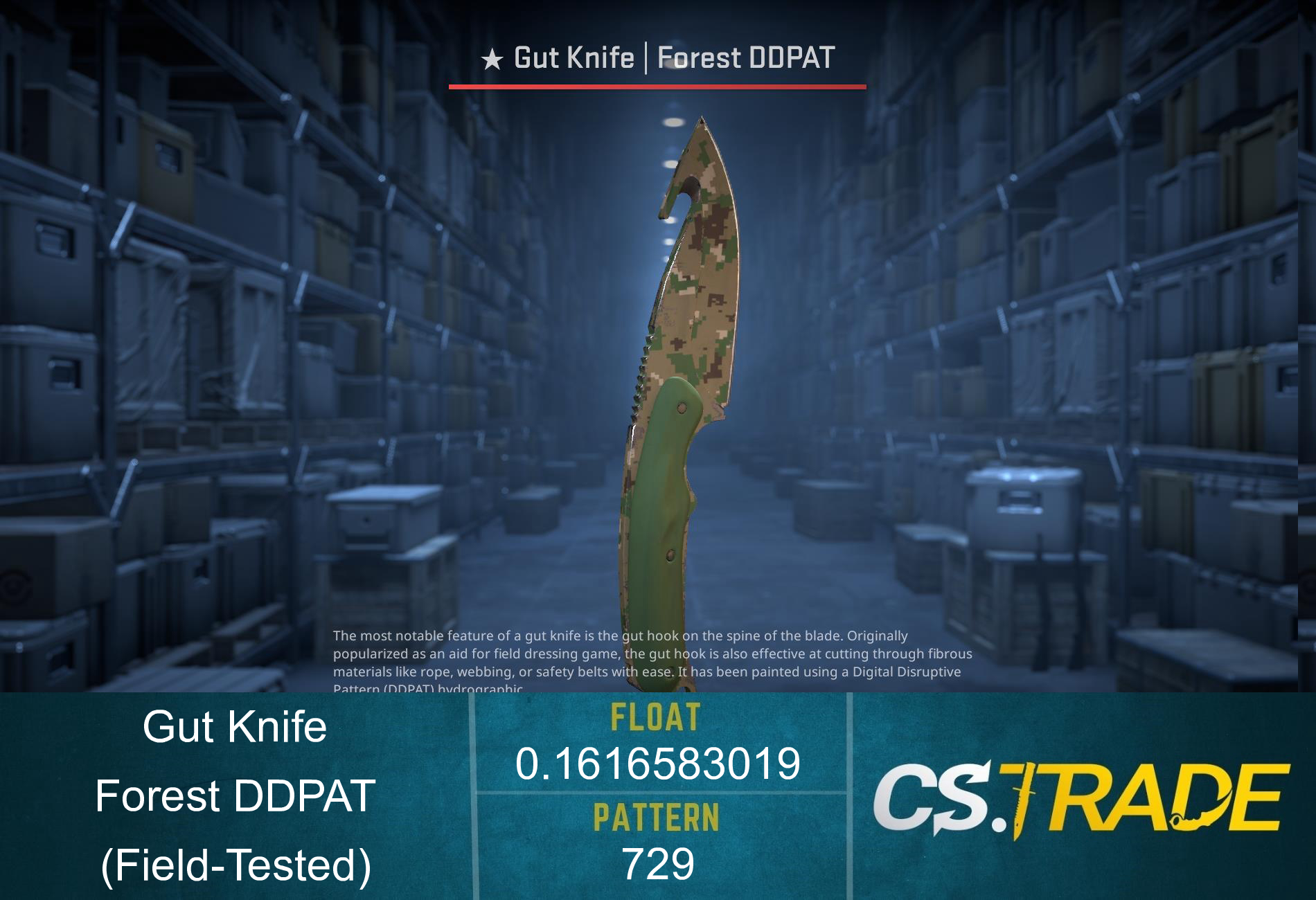 ★ Gut Knife | Forest DDPAT (Field-Tested) Screenshot