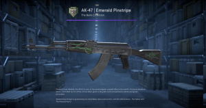 AK-47 | Emerald Pinstripe (Minimal Wear) Screenshot