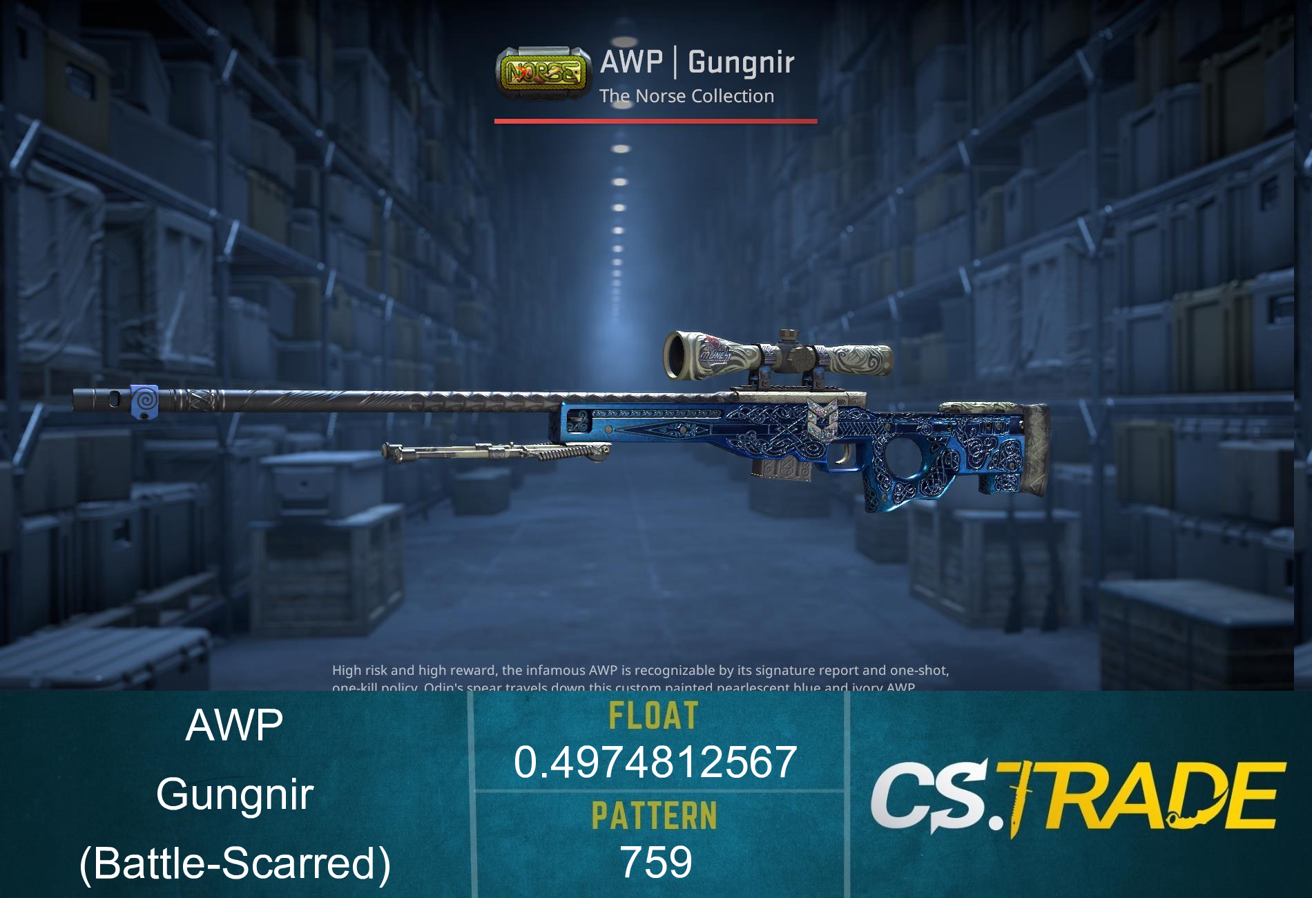 AWP | Gungnir (Battle-Scarred) Screenshot