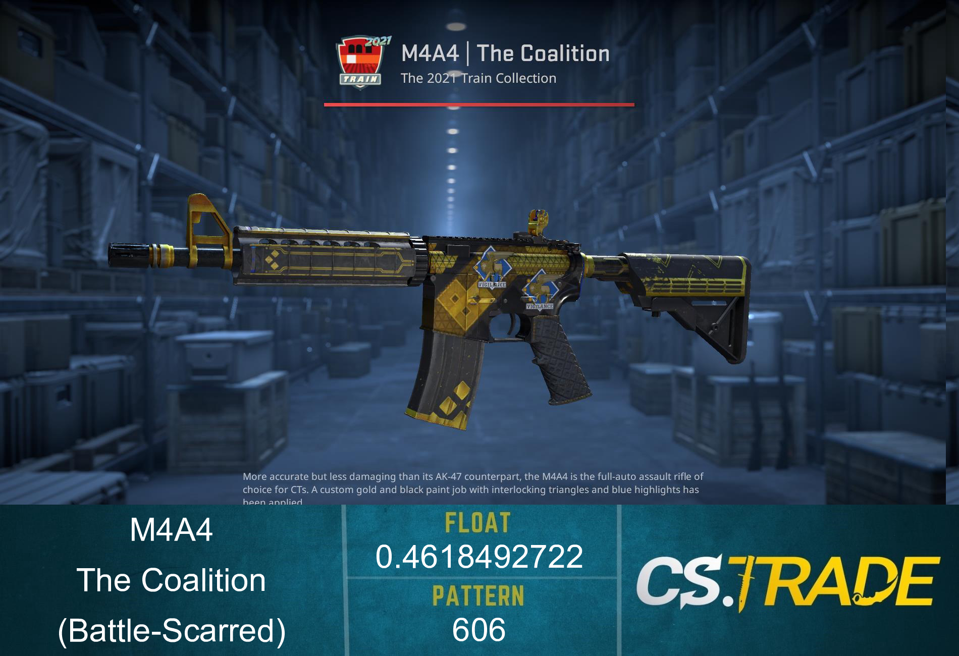 M4A4 | The Coalition (Battle-Scarred) Screenshot