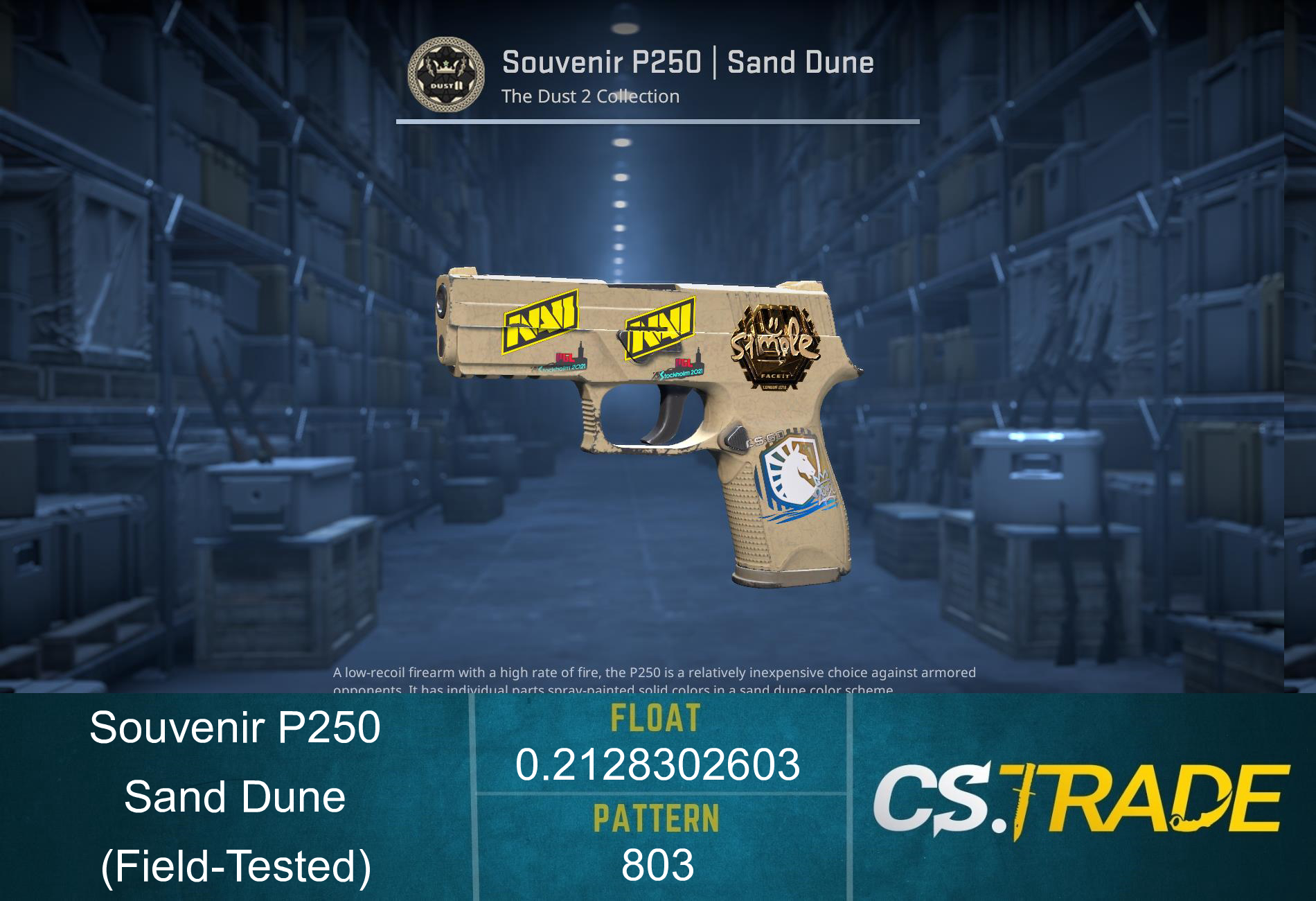 Souvenir P250 | Sand Dune (Field-Tested) Screenshot