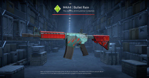 M4A4 | Bullet Rain (Minimal Wear) Screenshot