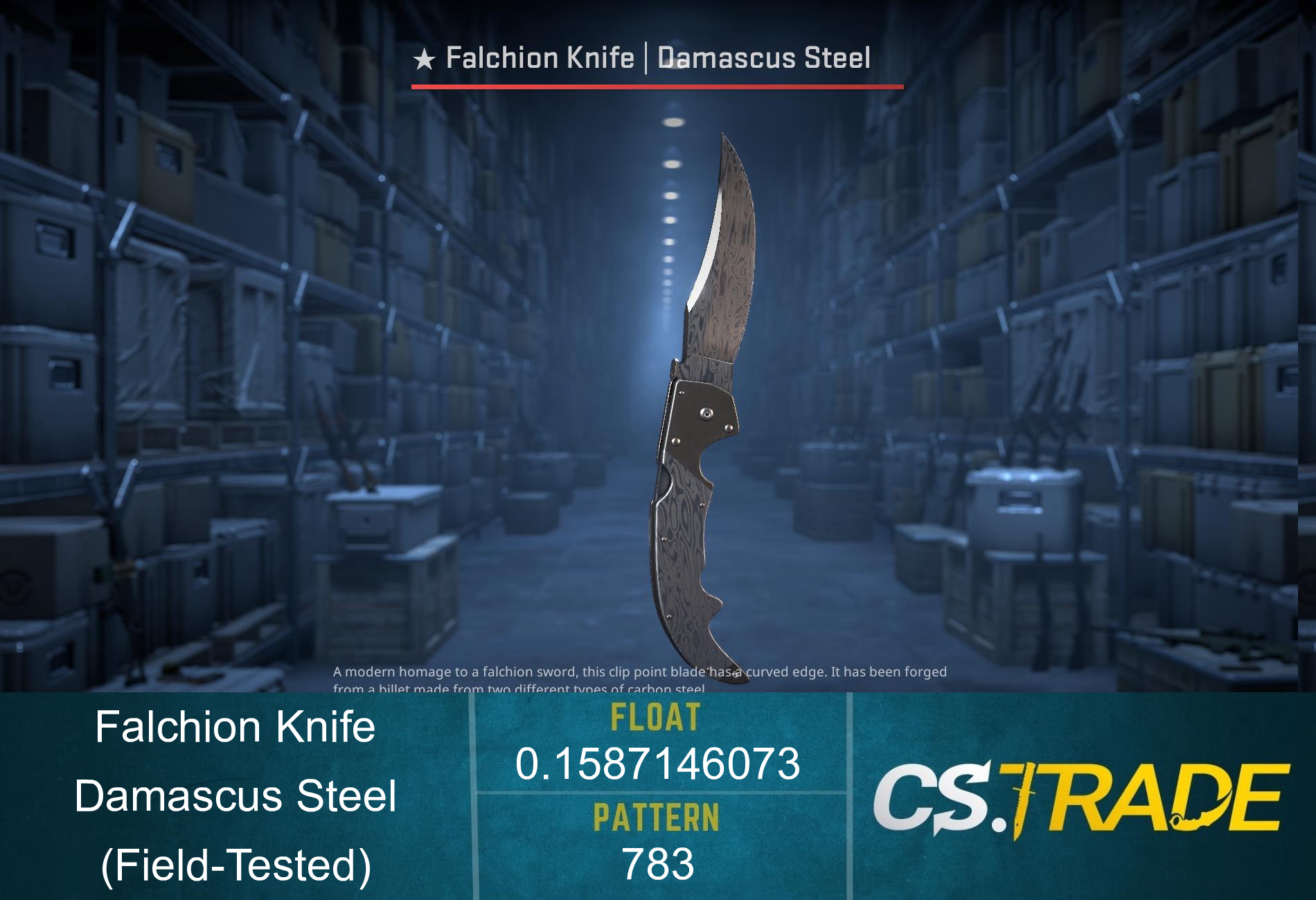 ★ Falchion Knife | Damascus Steel (Field-Tested) Screenshot