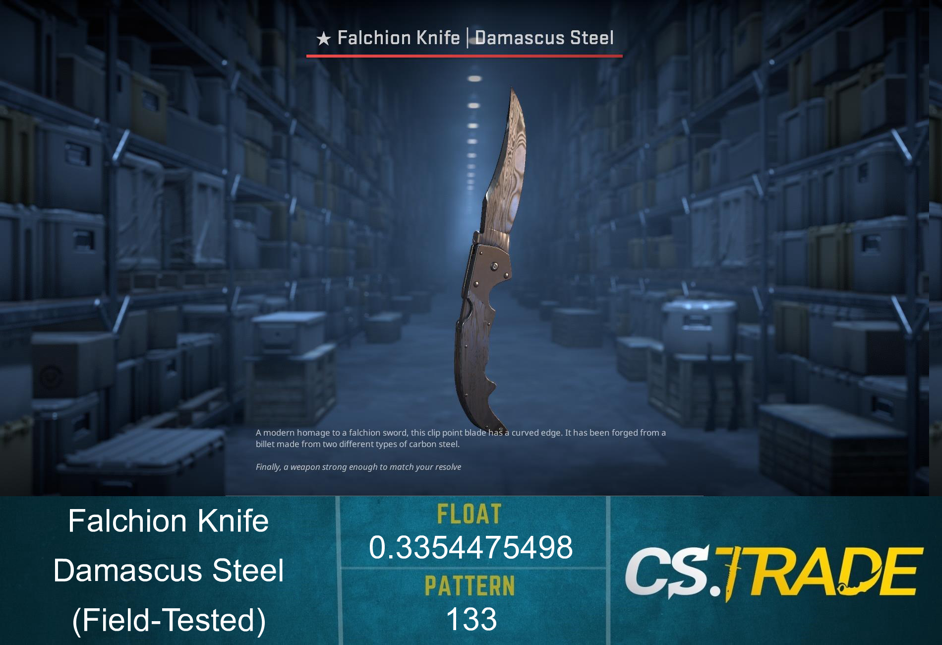 ★ Falchion Knife | Damascus Steel (Factory New) Screenshot