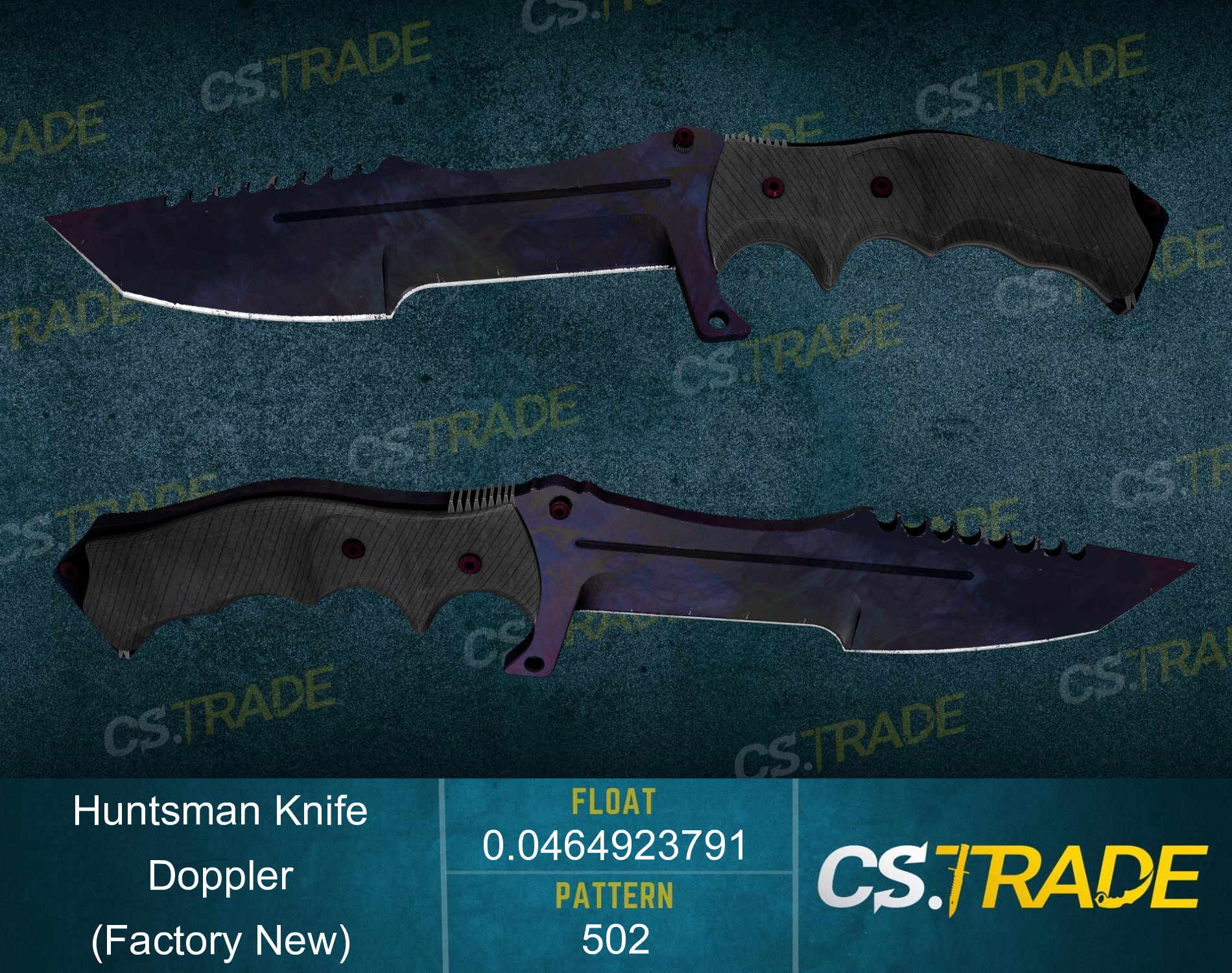 Huntsman Knife | Doppler CS:GO & CS2 Skin - CS.TRADE Wiki