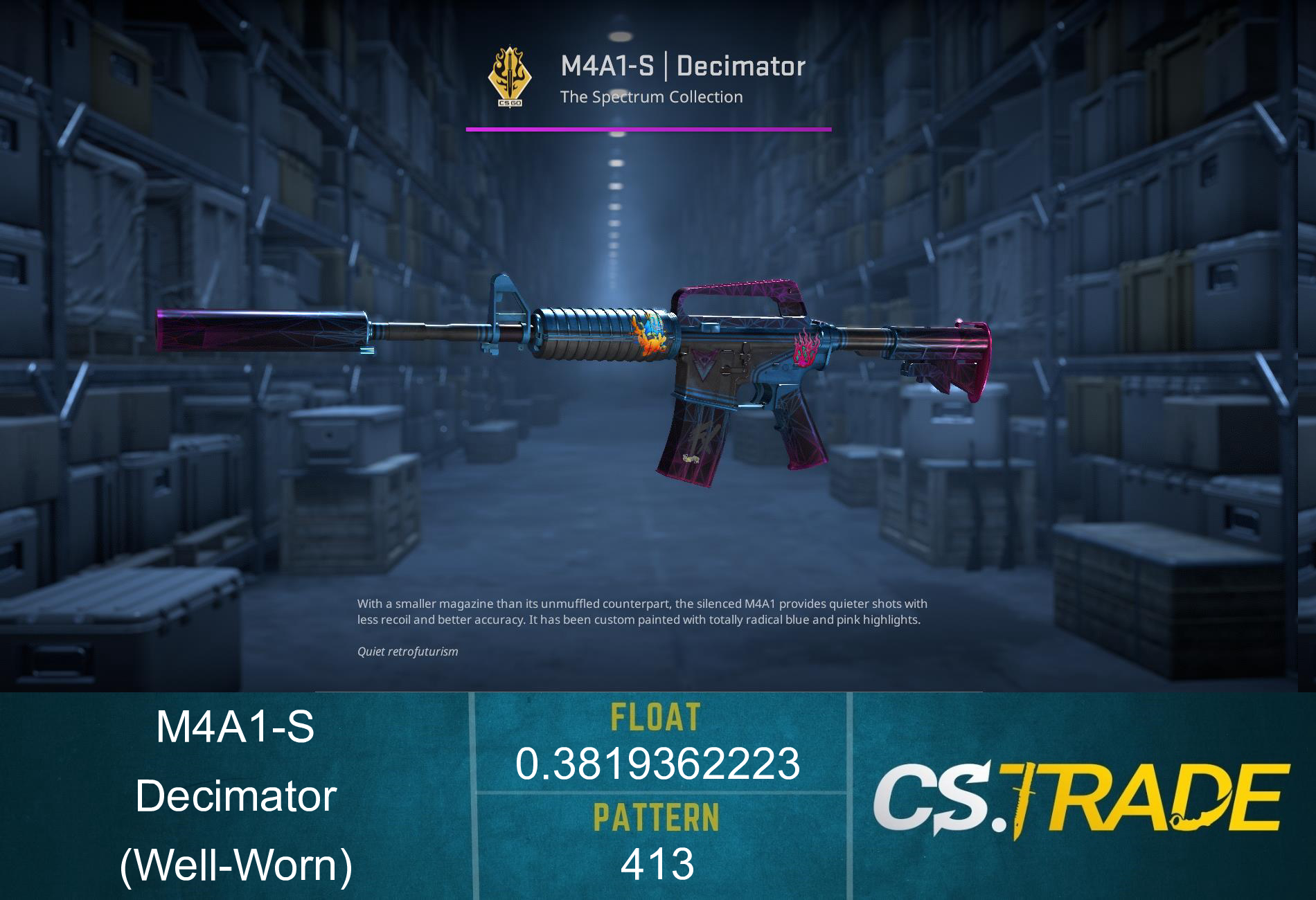 StatTrak™ M4A1-S | Decimator (Well-Worn) Screenshot