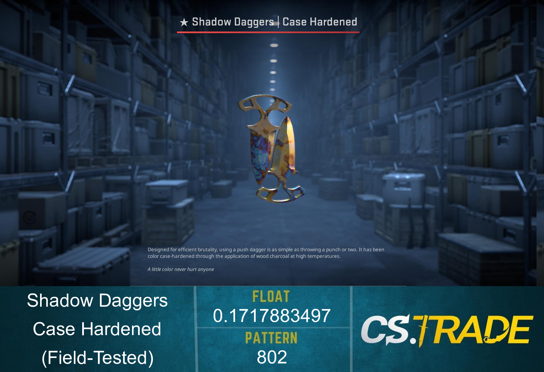 ★ Shadow Daggers | Case Hardened (Field-Tested) Screenshot