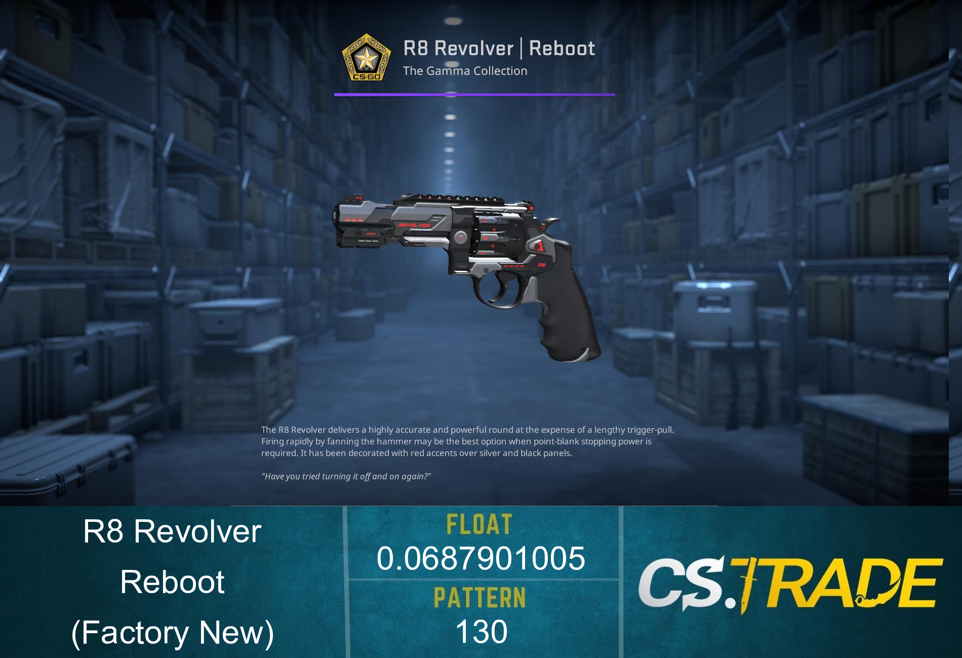 R8 Revolver | Reboot (Factory New) Screenshot