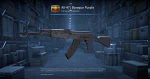 AK-47 | Baroque Purple (Minimal Wear) Screenshot