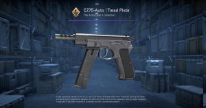 CZ75-Auto | Tread Plate (Minimal Wear) Screenshot