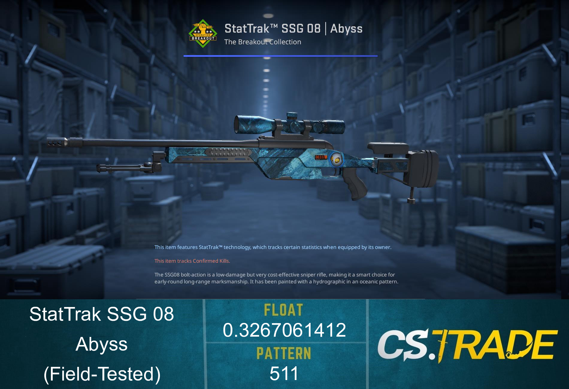 SSG 08 | Abyss (Factory New) Screenshot