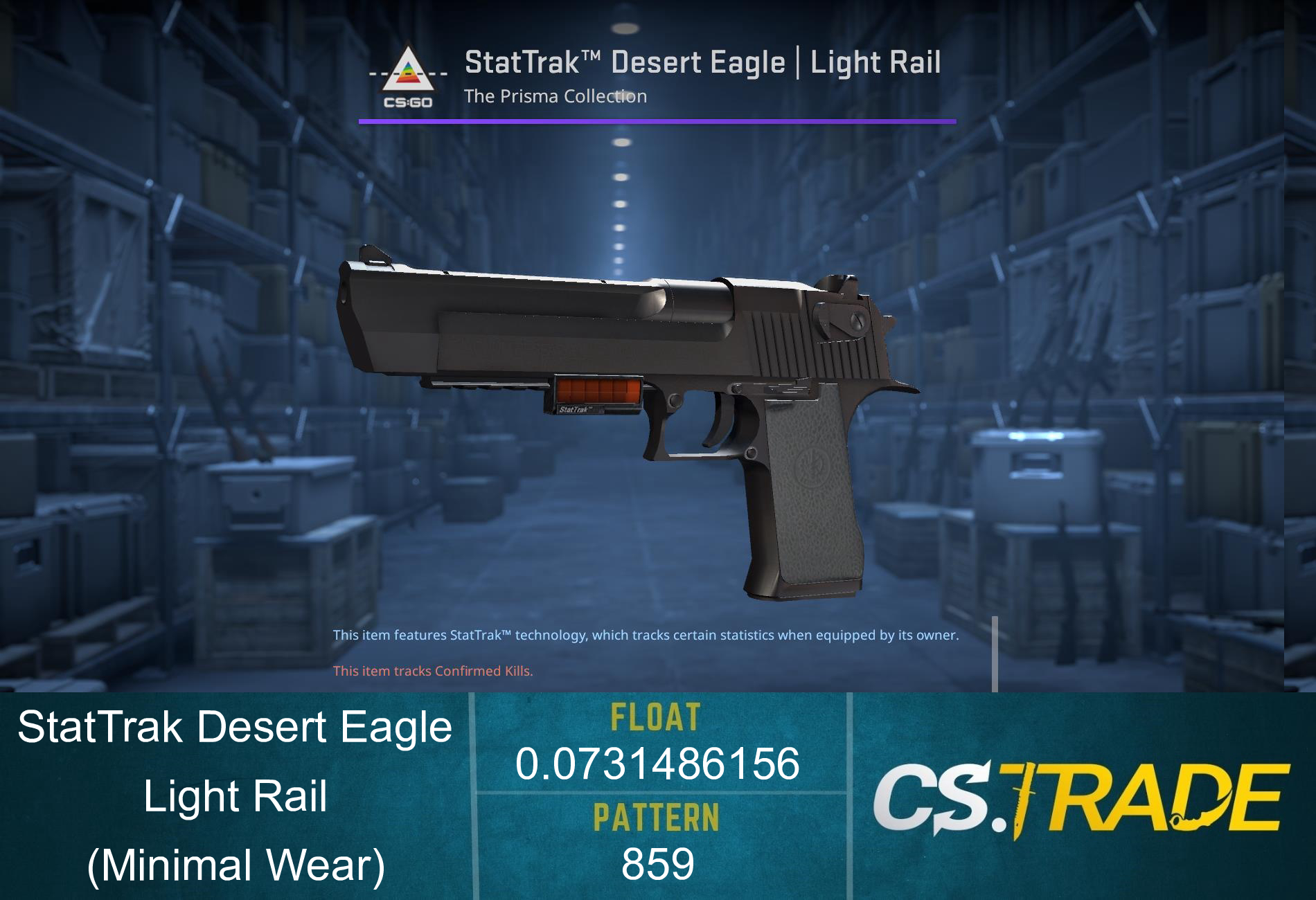 StatTrak™ Desert Eagle | Light Rail (Minimal Wear) Screenshot