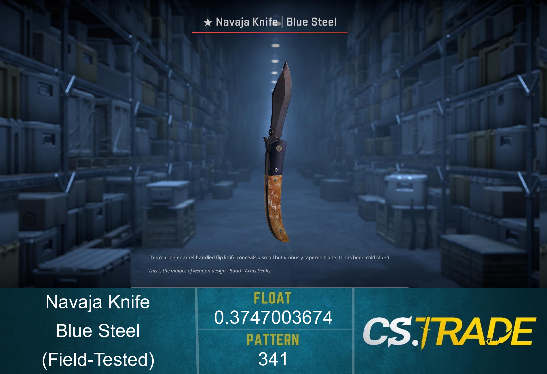 ★ Navaja Knife | Blue Steel (Field-Tested)