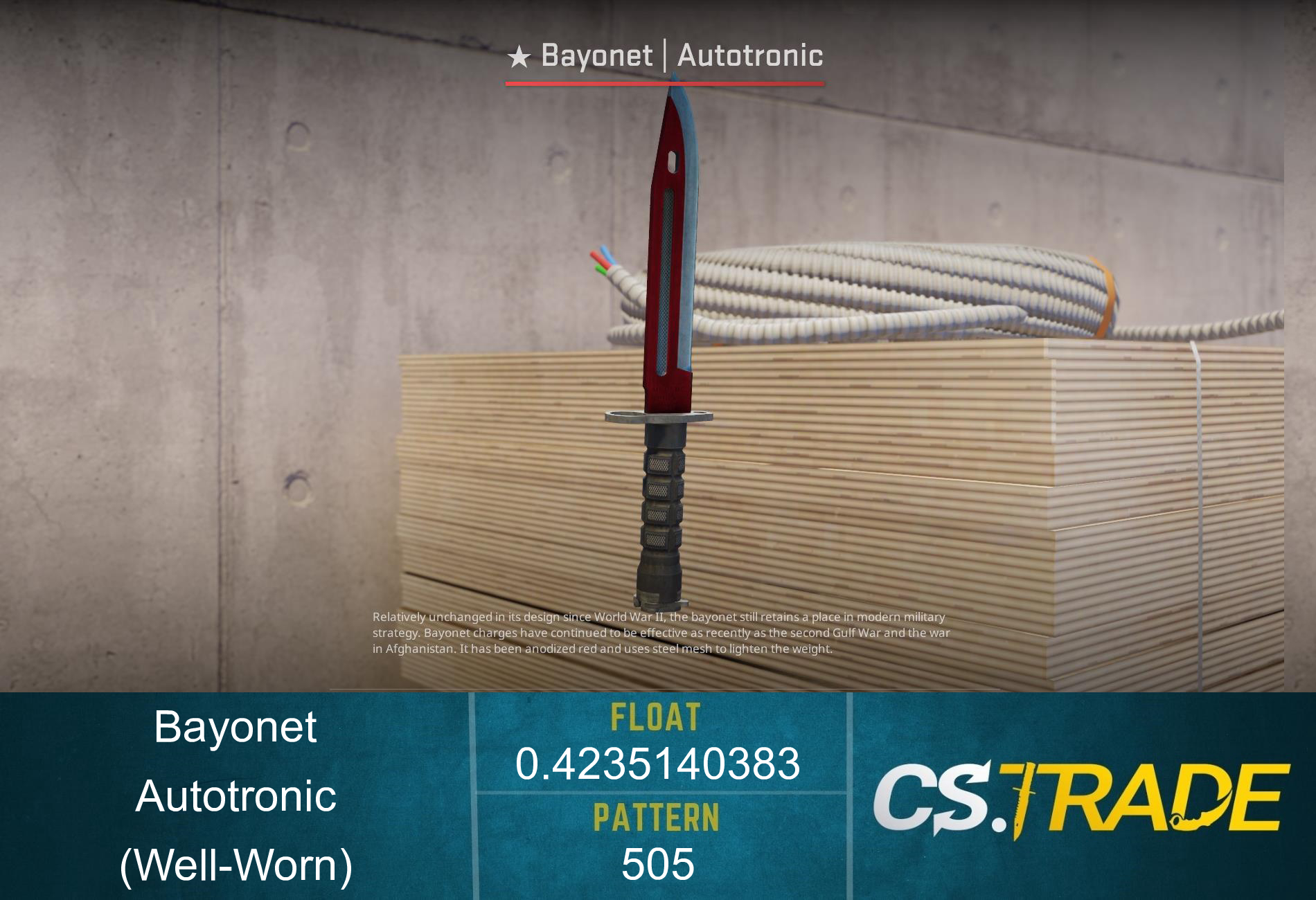 ★ Bayonet | Autotronic (Well-Worn) Screenshot