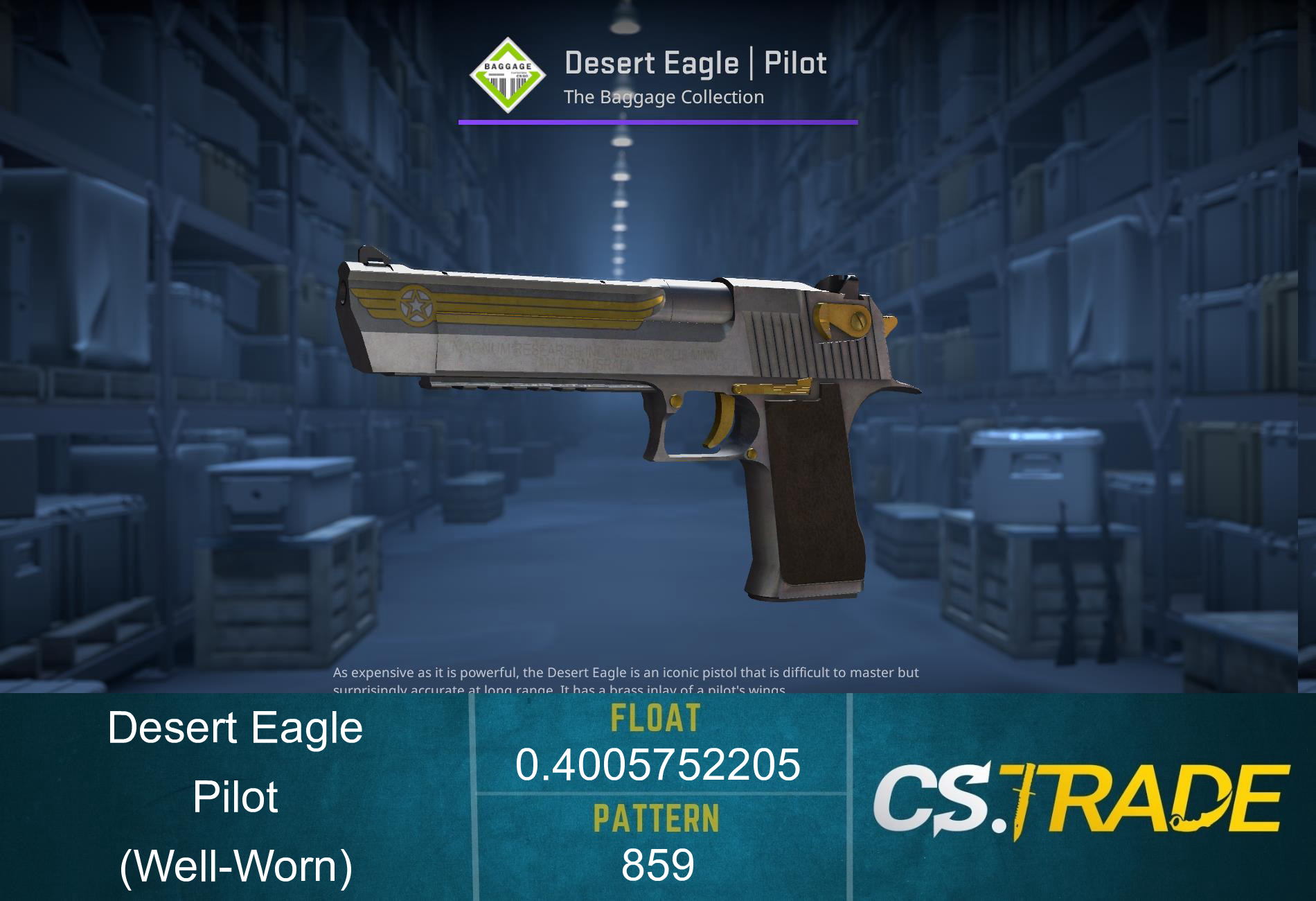 Desert Eagle | Pilot (Well-Worn) Screenshot