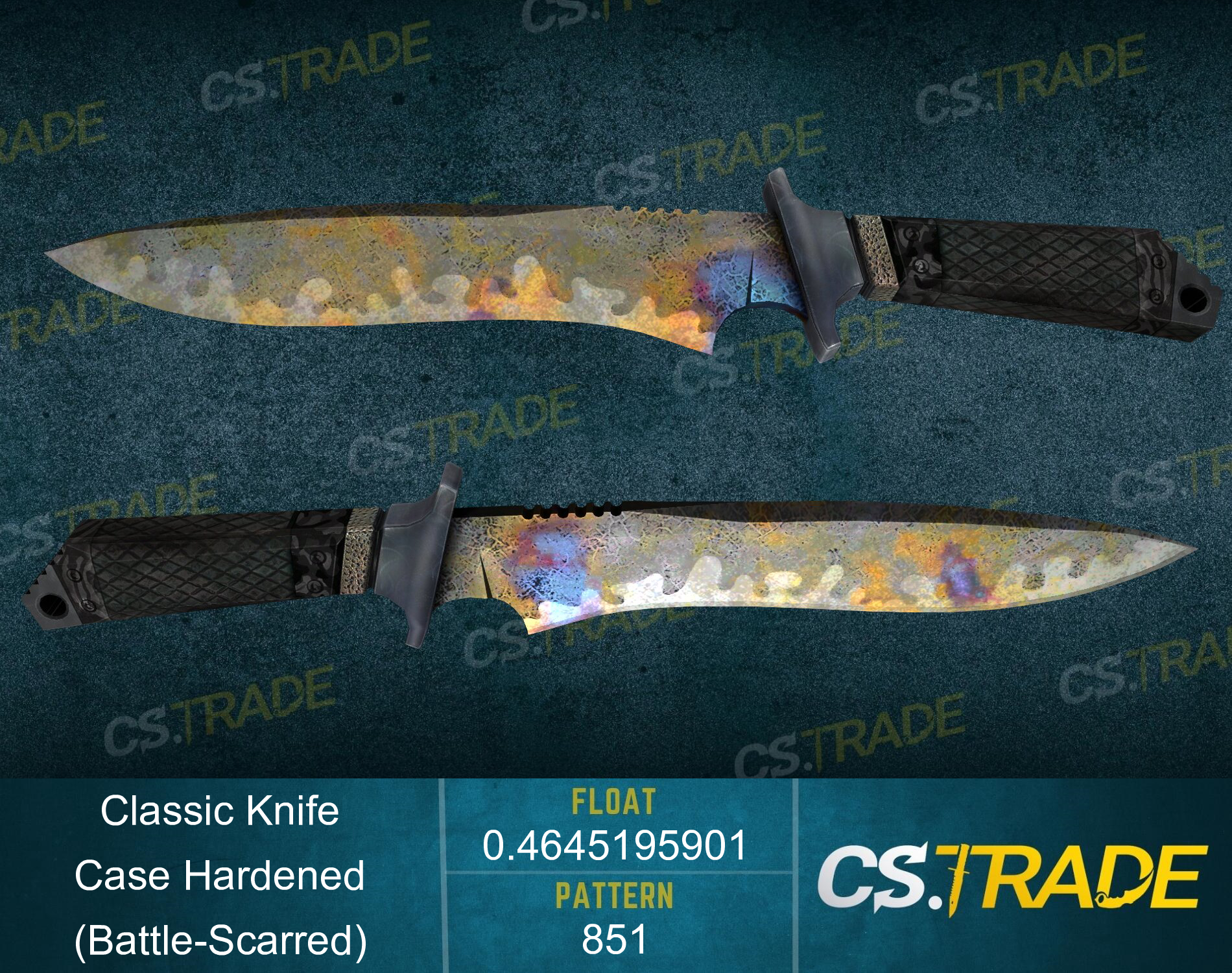 ★ StatTrak™ Classic Knife | Case Hardened (Battle-Scarred) Screenshot