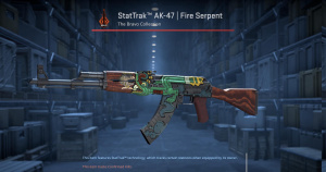 StatTrak™ AK-47 | Fire Serpent (Minimal Wear) Screenshot
