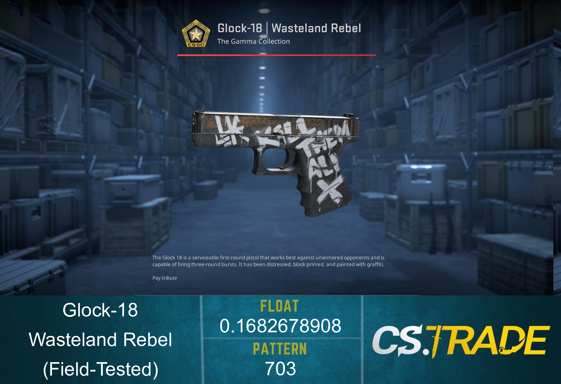 Glock-18 | Wasteland Rebel (Field-Tested) Screenshot