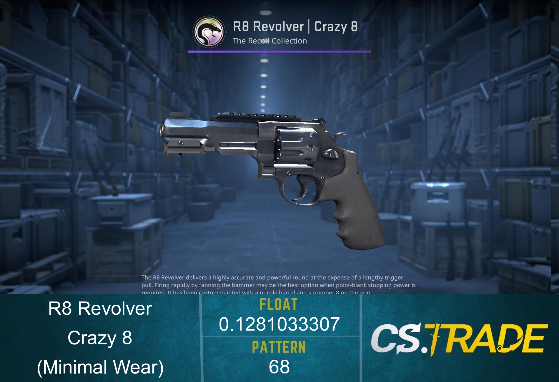 R8 Revolver | Crazy 8 (Minimal Wear) Screenshot