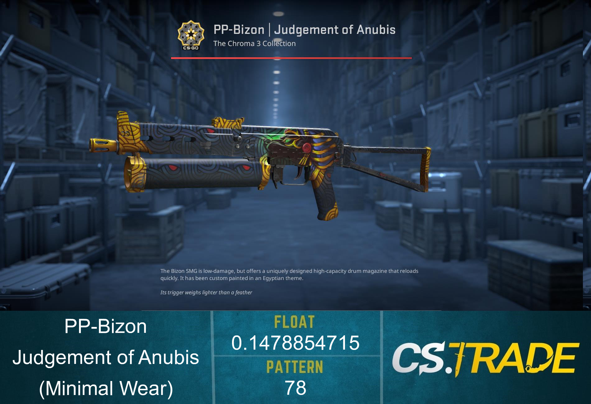 PP-Bizon | Judgement of Anubis (Minimal Wear)