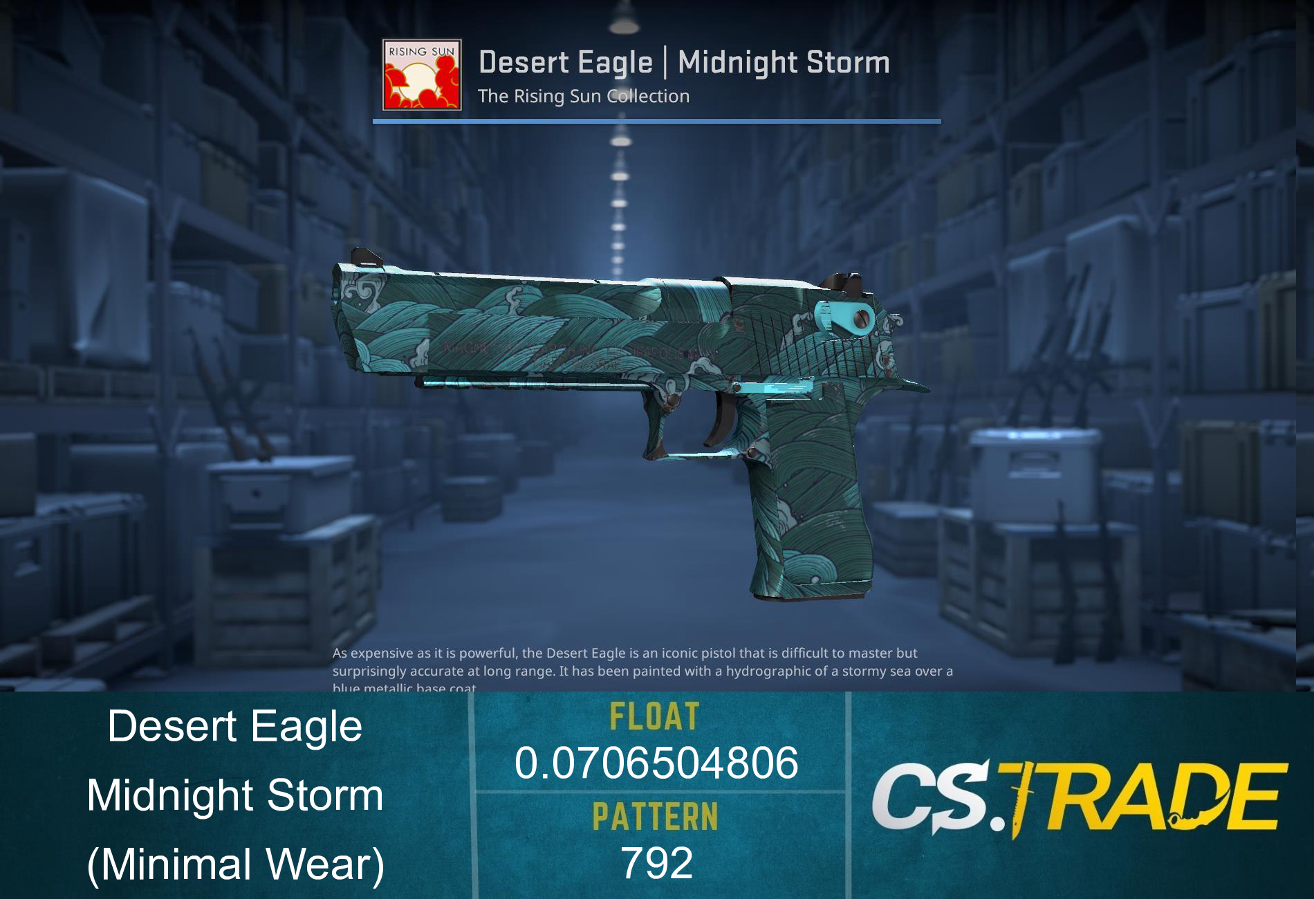 Desert Eagle | Midnight Storm (Minimal Wear) Screenshot