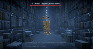 ★ Shadow Daggers | Boreal Forest (Minimal Wear) Screenshot