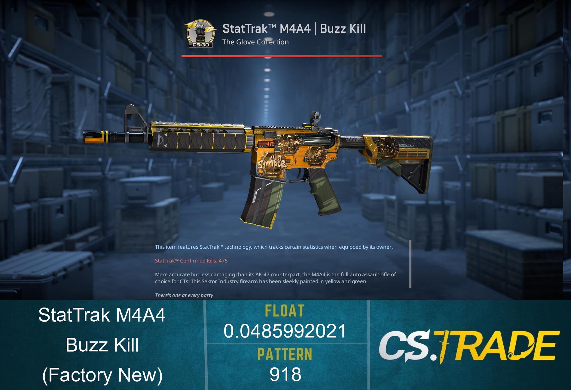 M4A4 | Buzz Kill (Factory New) Screenshot