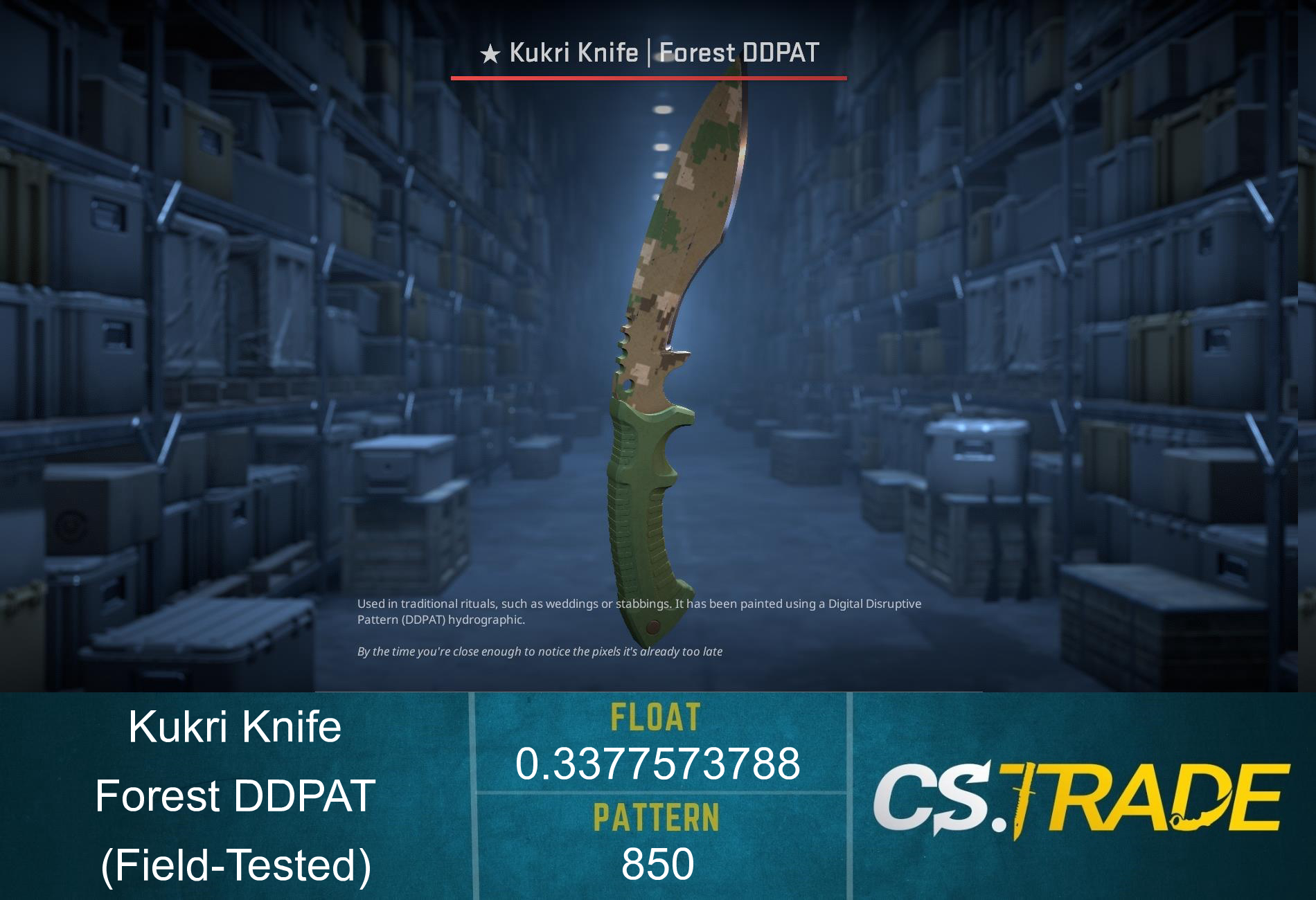 ★ Kukri Knife | Forest DDPAT (Field-Tested) Screenshot