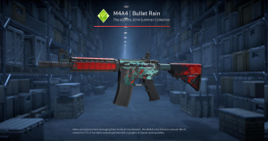 M4A4 | Bullet Rain (Well-Worn) Screenshot