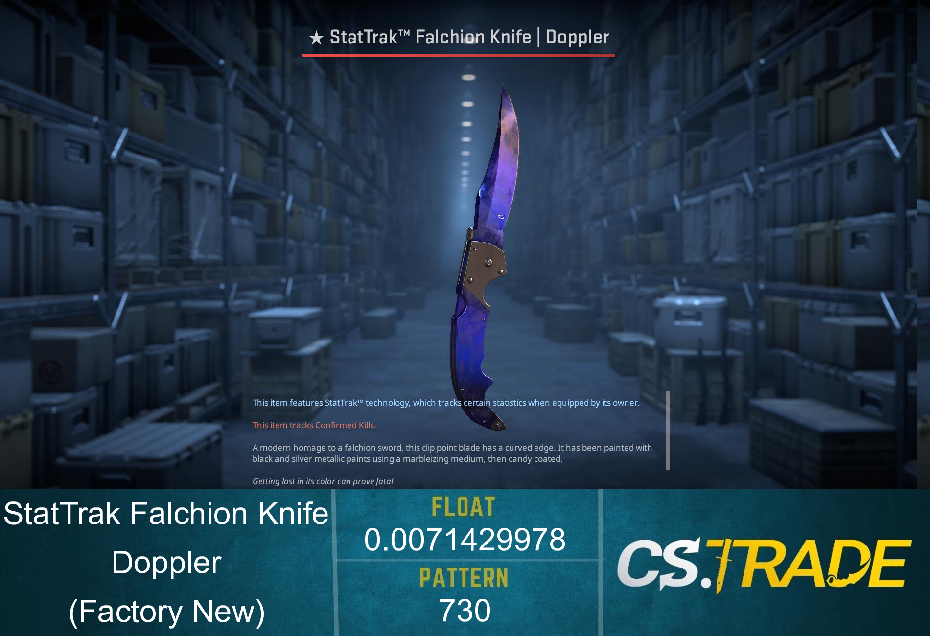★ Falchion Knife | Doppler Phase 4 (Factory New) Screenshot