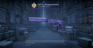 USP-S | Sleeping Potion (Minimal Wear) Screenshot