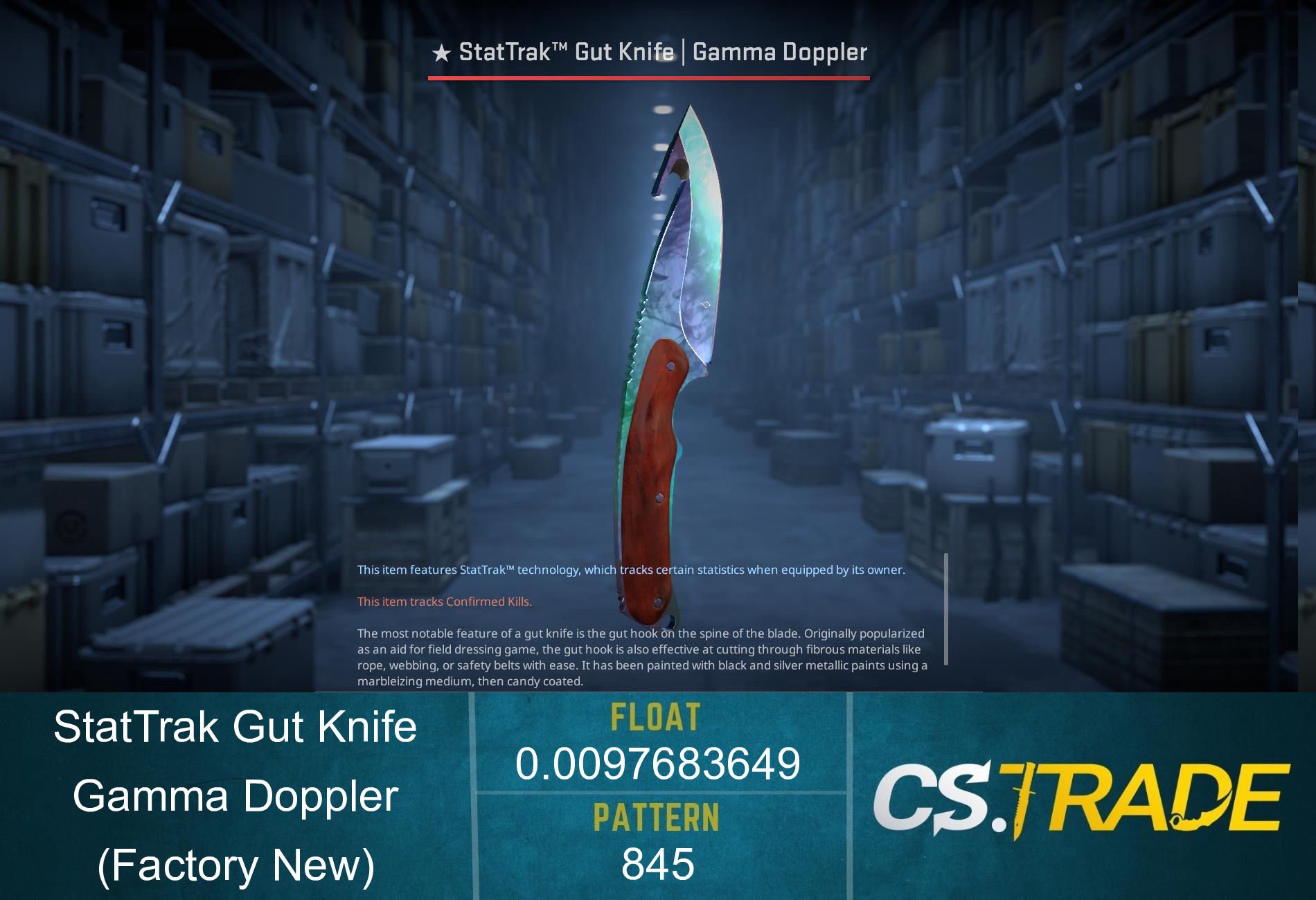 ★ Gut Knife | Gamma Doppler Phase 1 (Factory New) Screenshot