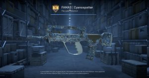 FAMAS | Cyanospatter (Factory New) Screenshot