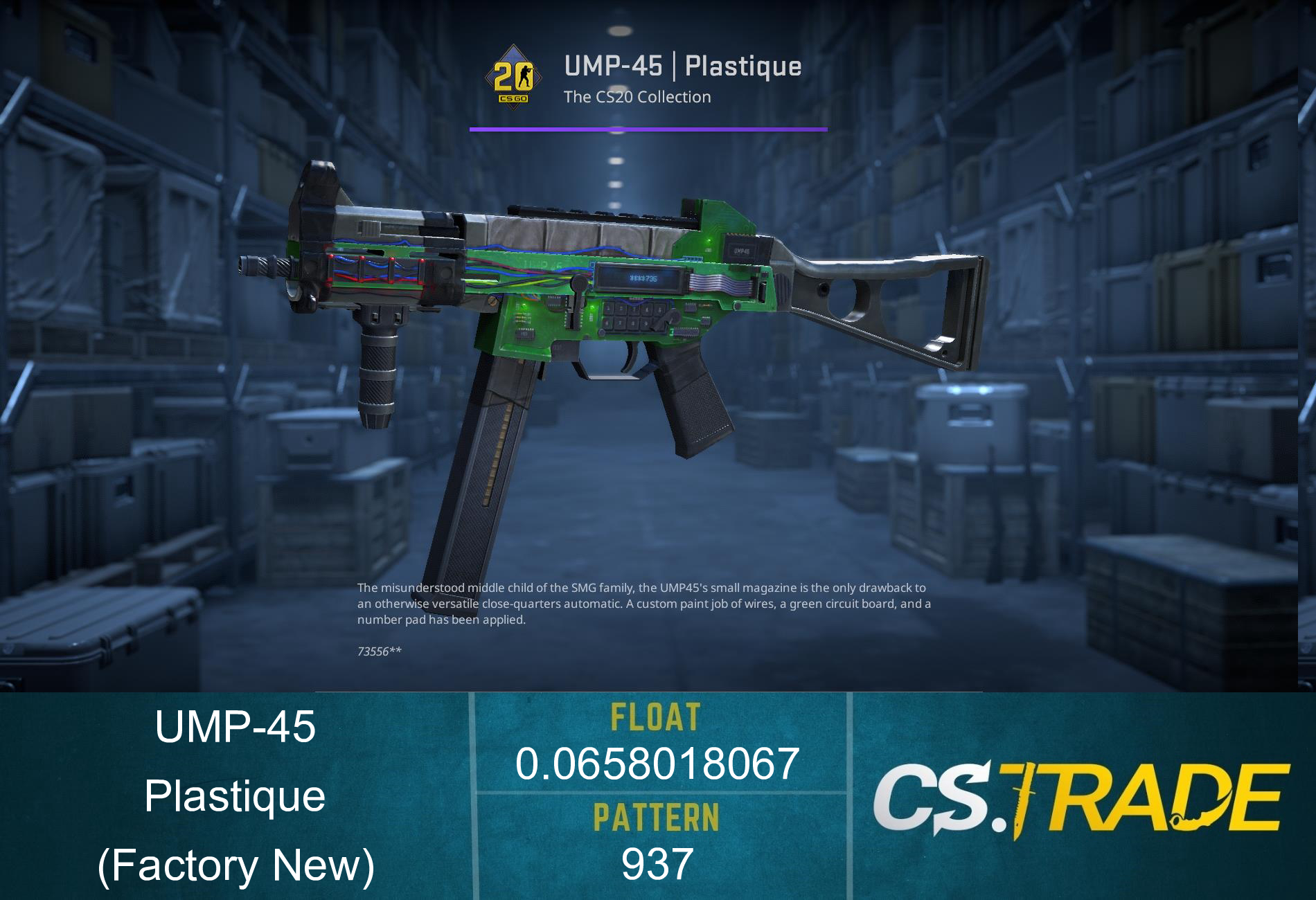 UMP-45 | Plastique (Factory New)