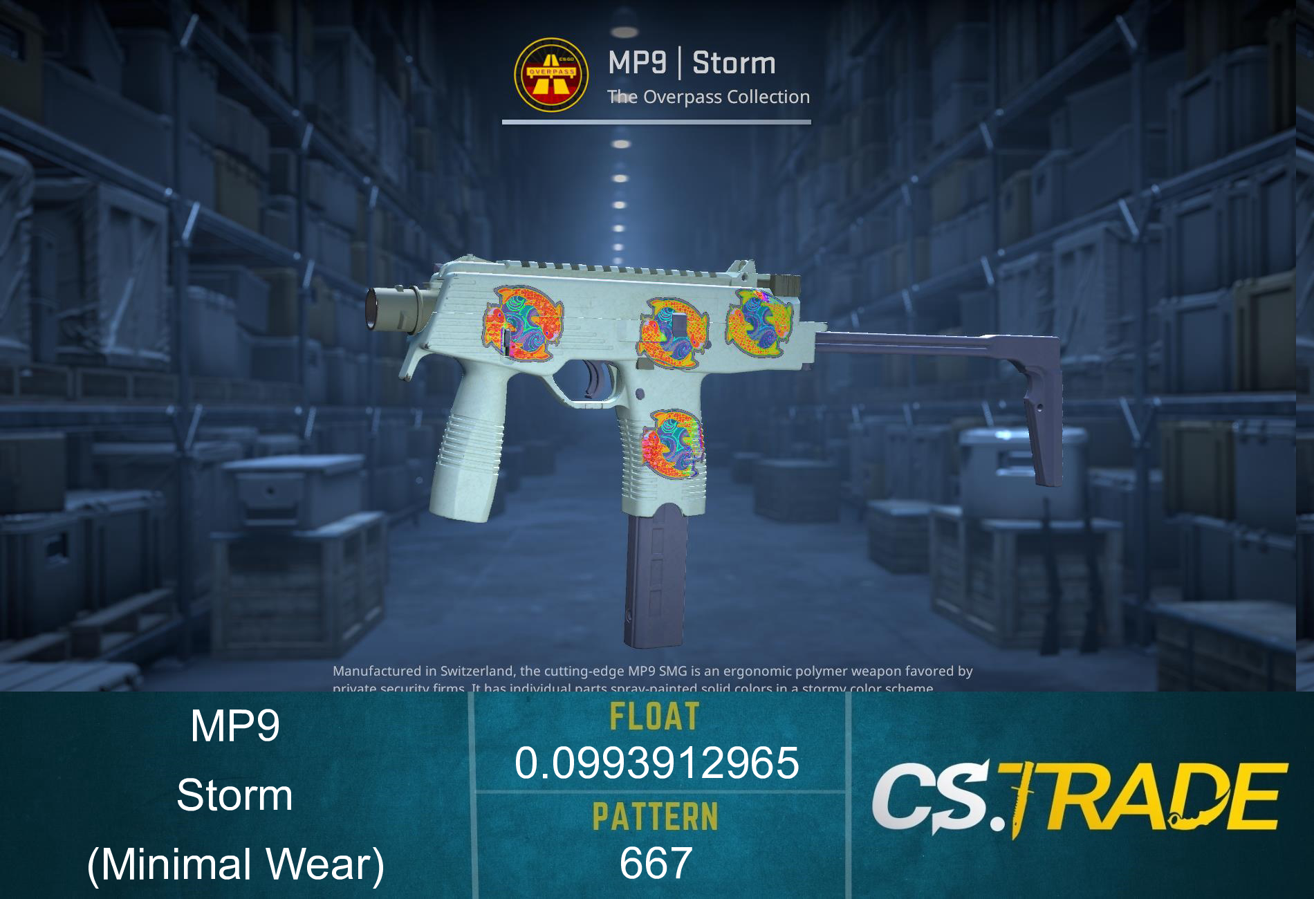 MP9 | Storm (Minimal Wear) Screenshot