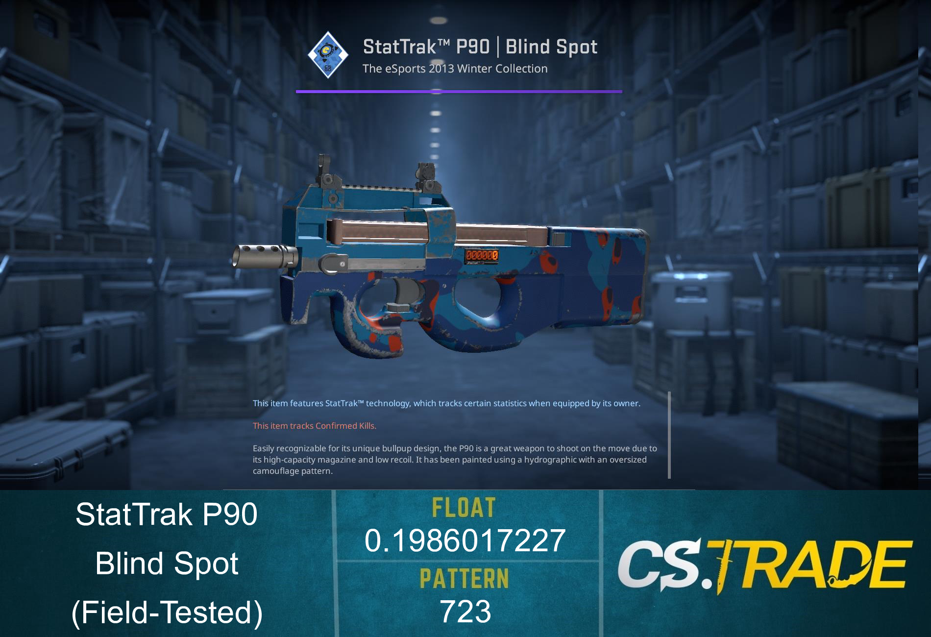 StatTrak™ P90 | Blind Spot (Field-Tested)