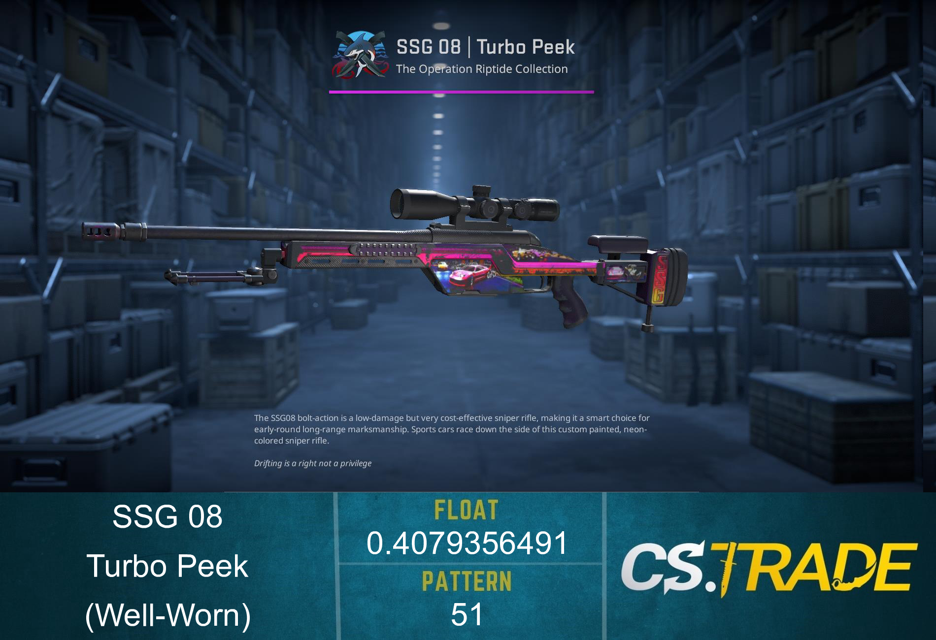 SSG 08 | Turbo Peek (Well-Worn)