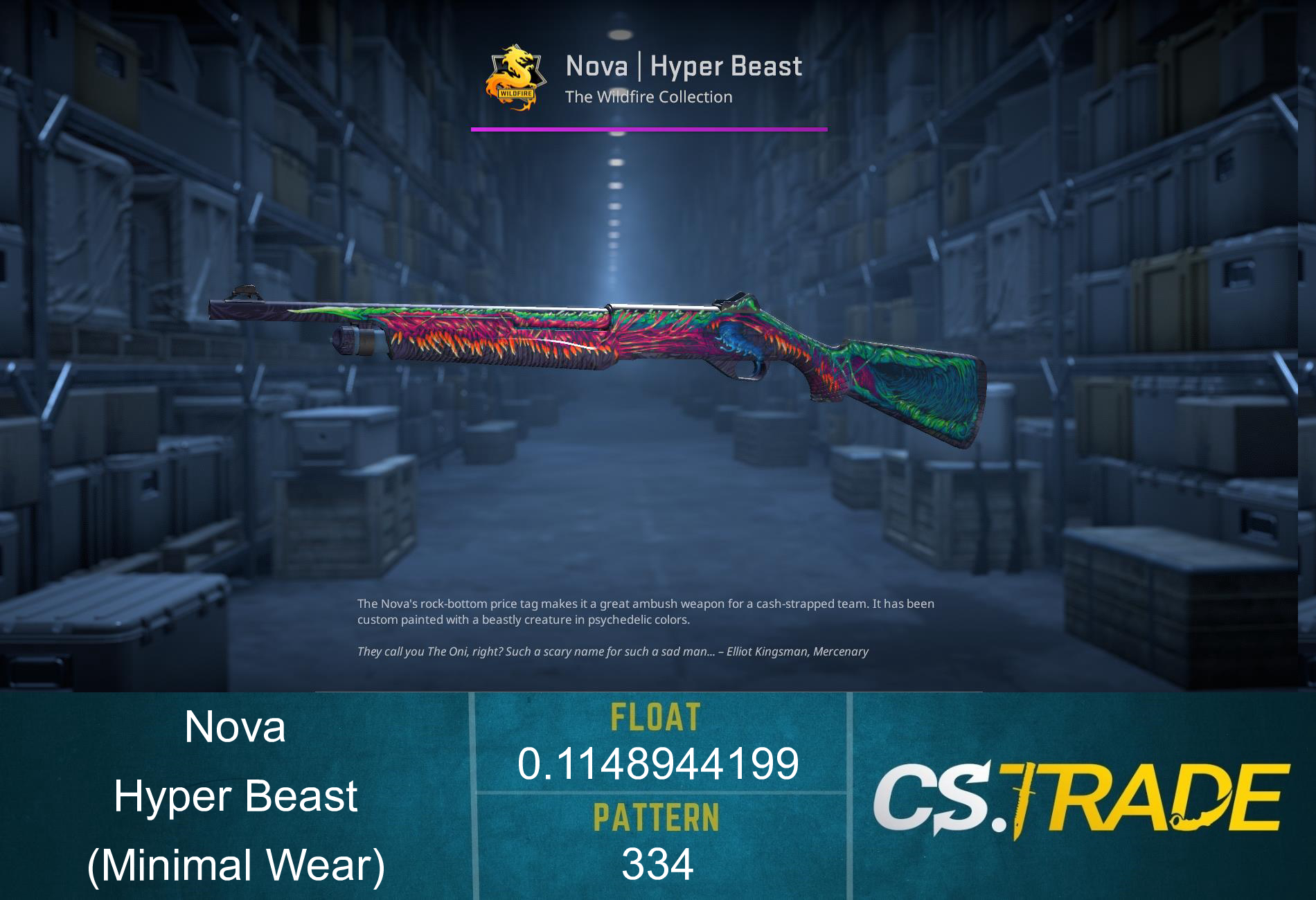 Nova | Hyper Beast (Minimal Wear) Screenshot