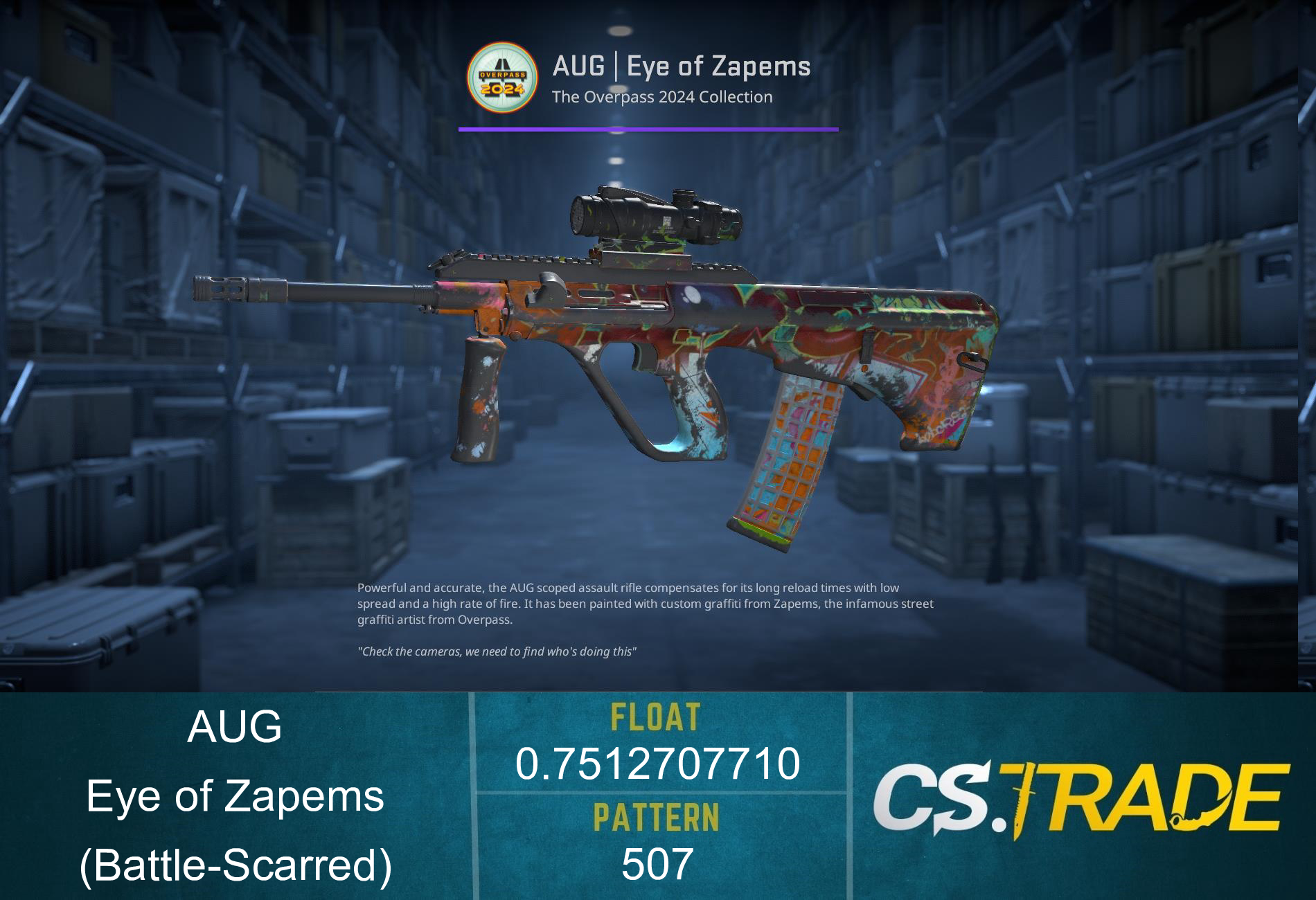 AUG | Eye of Zapems (Battle-Scarred) Screenshot