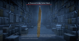 ★ Paracord Knife | Safari Mesh (Field-Tested) Screenshot
