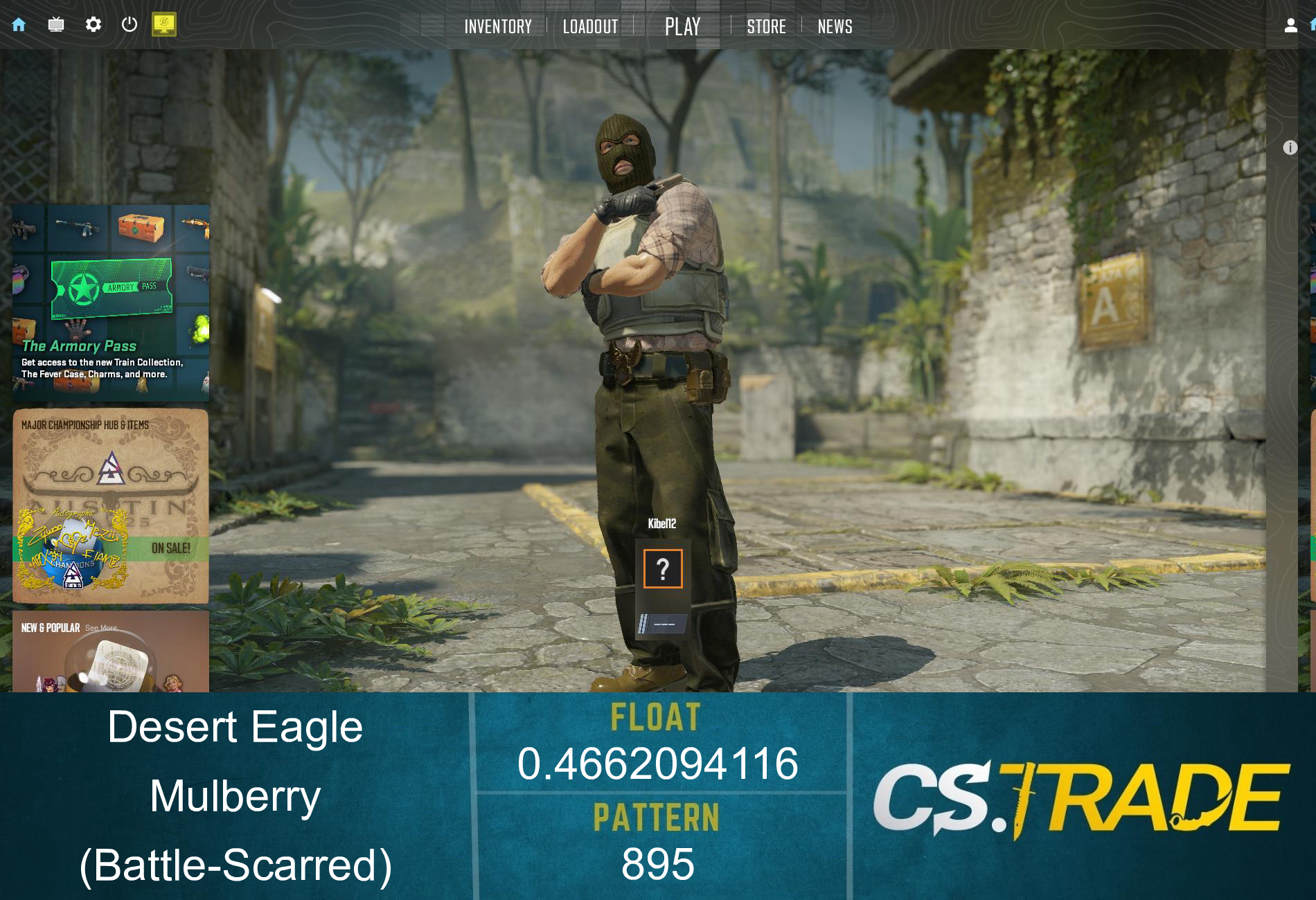 Desert Eagle | Mulberry (Battle-Scarred) Screenshot