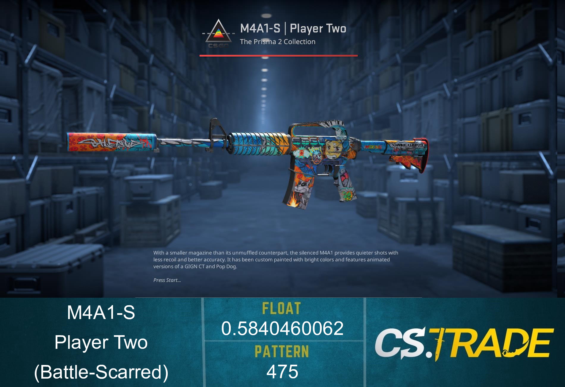 M4A1-S | Player Two (Battle-Scarred) Screenshot