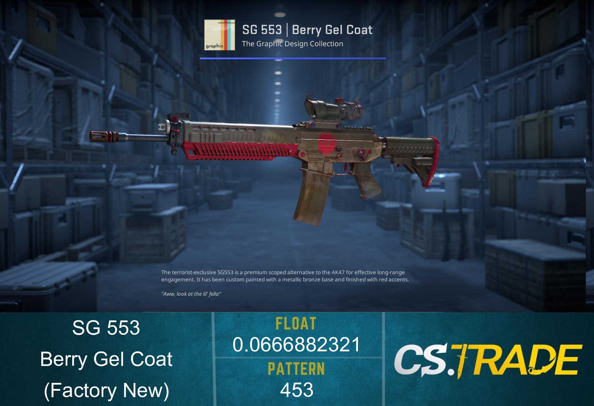 SG 553 | Berry Gel Coat (Factory New) Screenshot