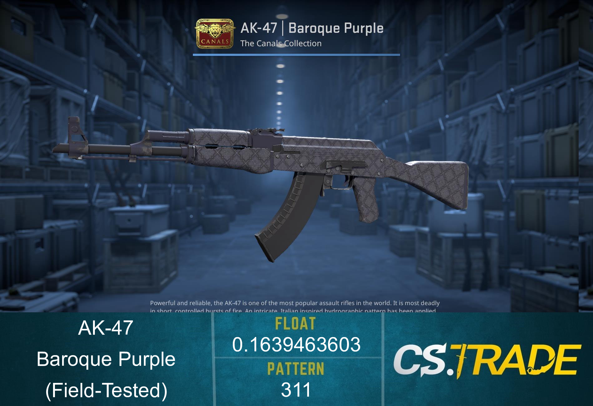 AK-47 | Baroque Purple (Field-Tested) Screenshot